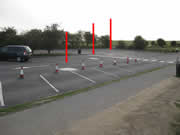 Site of mesolithic post holes in the car park at Stonehenge